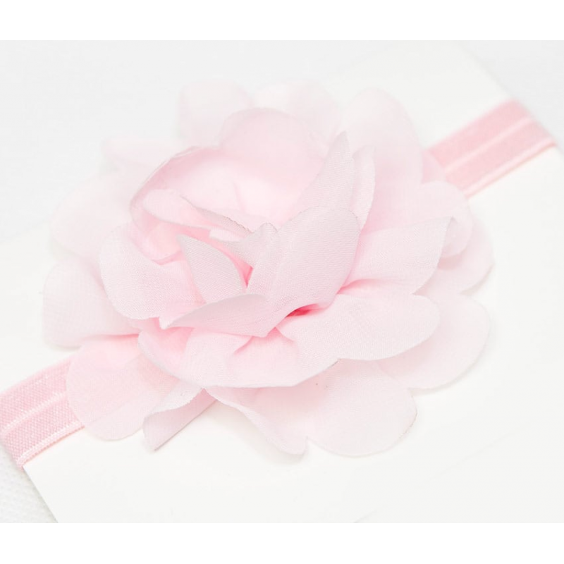 Opaska z kwiatkiem (różowy)